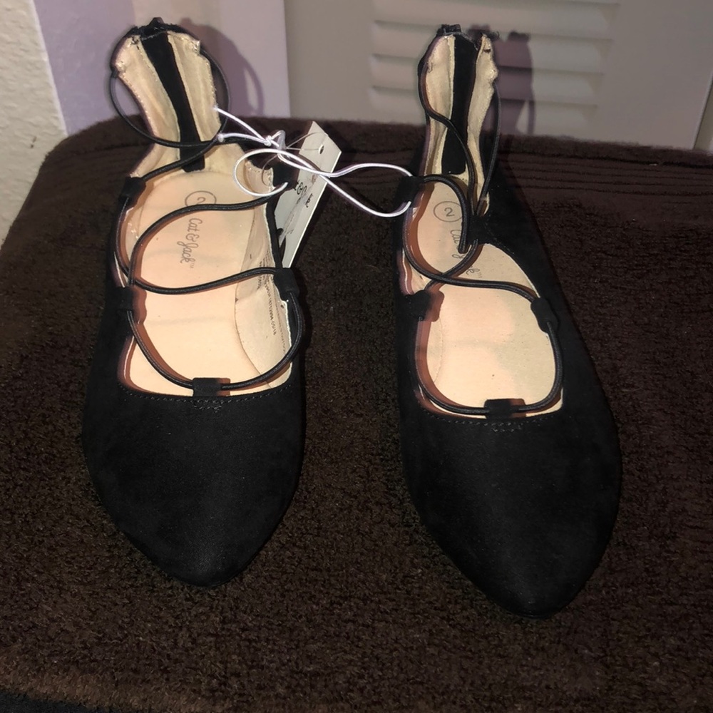 Cat and jack black flats